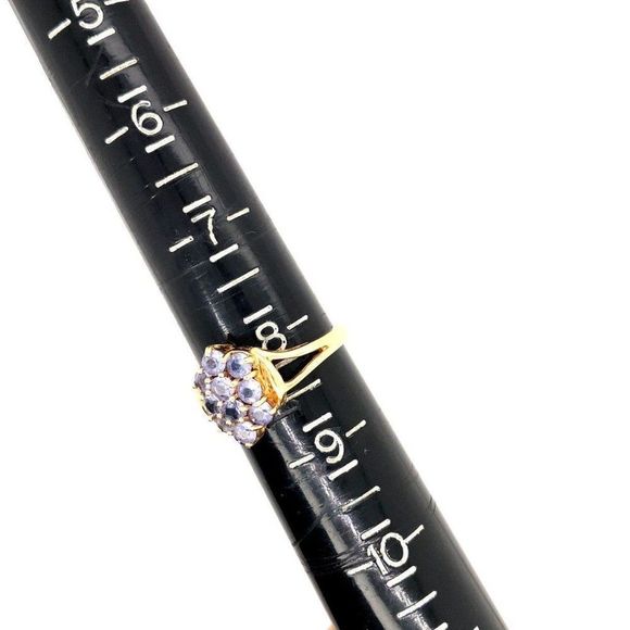 10k Cluster Tanzanite Ring - Picture 7 of 8